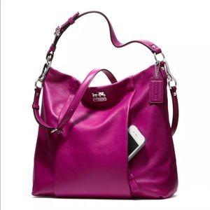 SOLD Coach Madison Magenta Leather Isabelle